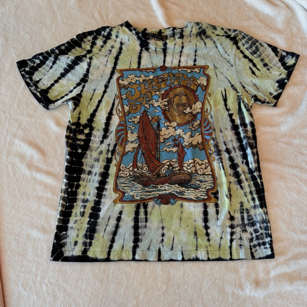 Grateful Dead Shirt Tie Dye Teddy Fresh Jerry Garcia Small Sans Souci Streetwear